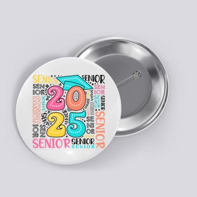 Senior 2025 Retro Graduation Button
