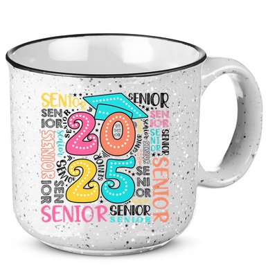 Senior 2025 Retro Graduation 15oz Campfire Ceramic Mug