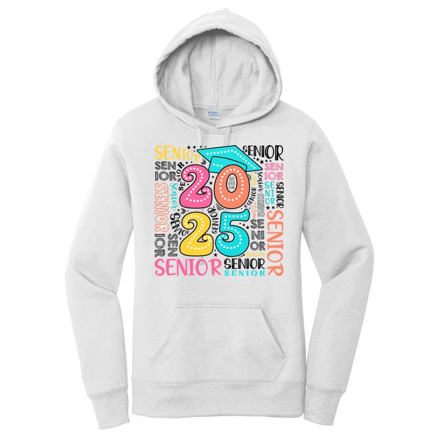 Senior 2025 Retro Graduation Women's Pullover Hoodie