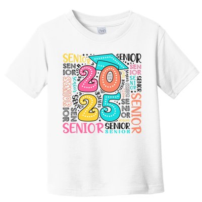 Senior 2025 Retro Graduation Toddler T-Shirt