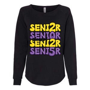 Senior 2025 Retro Graduation Class Of Senior Womens California Wash Sweatshirt