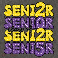 Senior 2025 Retro Graduation Class Of Senior Cotton Canvas Backpack