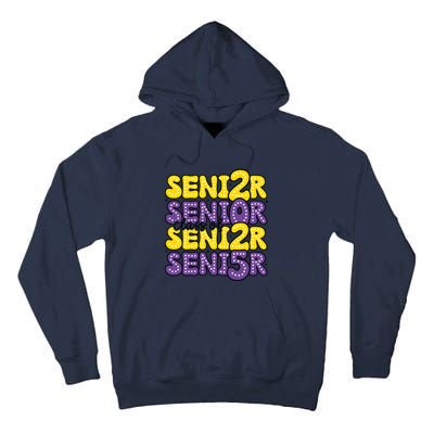 Senior 2025 Retro Graduation Class Of Senior Tall Hoodie