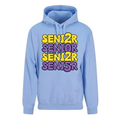 Senior 2025 Retro Graduation Class Of Senior Unisex Surf Hoodie