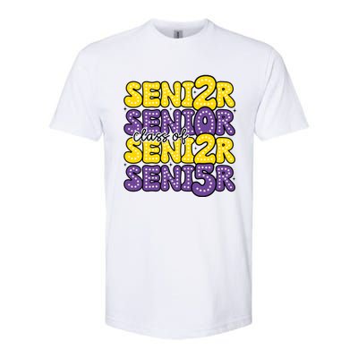 Senior 2025 Retro Graduation Class Of Senior Softstyle CVC T-Shirt