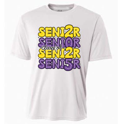 Senior 2025 Retro Graduation Class Of Senior Cooling Performance Crew T-Shirt