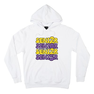 Senior 2025 Retro Graduation Class Of Senior Hoodie