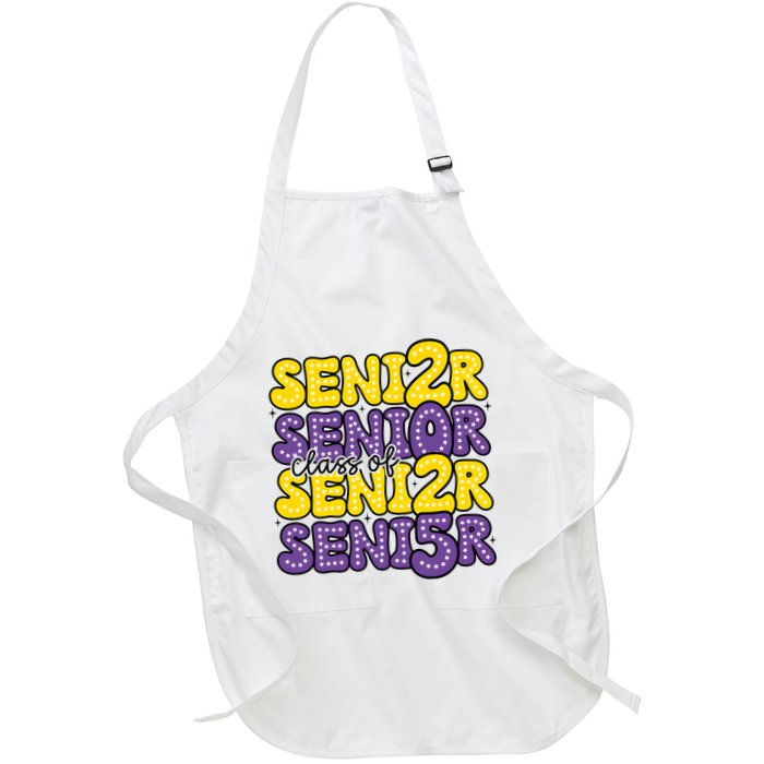 Senior 2025 Retro Graduation Class Of Senior Apron