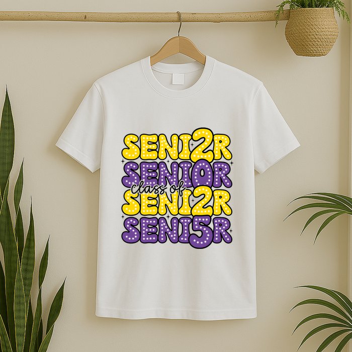 Senior 2025 Retro Graduation Class Of Senior T-Shirt
