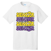 Senior 2025 Retro Graduation Class Of Senior Tall T-Shirt