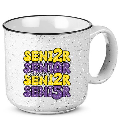 Senior 2025 Retro Graduation Class Of Senior 15oz Campfire Ceramic Mug