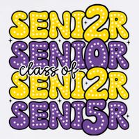 Senior 2025 Retro Graduation Class Of Senior Flatbill Hat