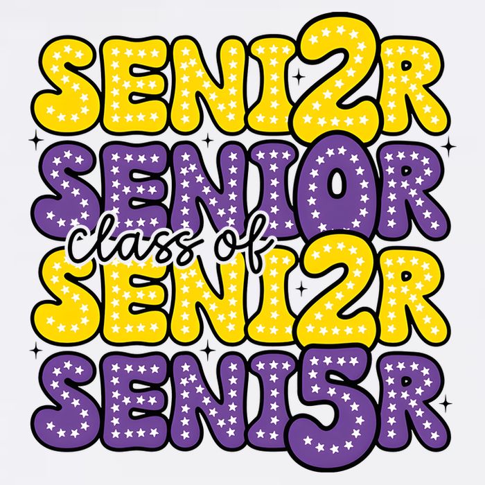 Senior 2025 Retro Graduation Class Of Senior Flatbill Hat