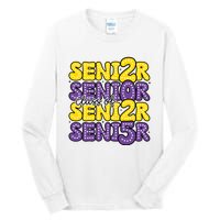 Senior 2025 Retro Graduation Class Of Senior Tall Long Sleeve T-Shirt