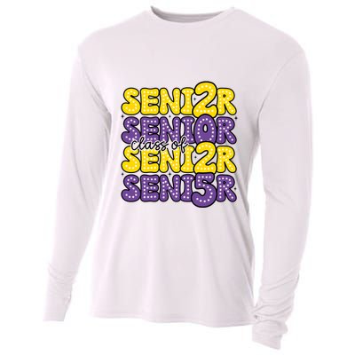 Senior 2025 Retro Graduation Class Of Senior Cooling Performance Long Sleeve Crew