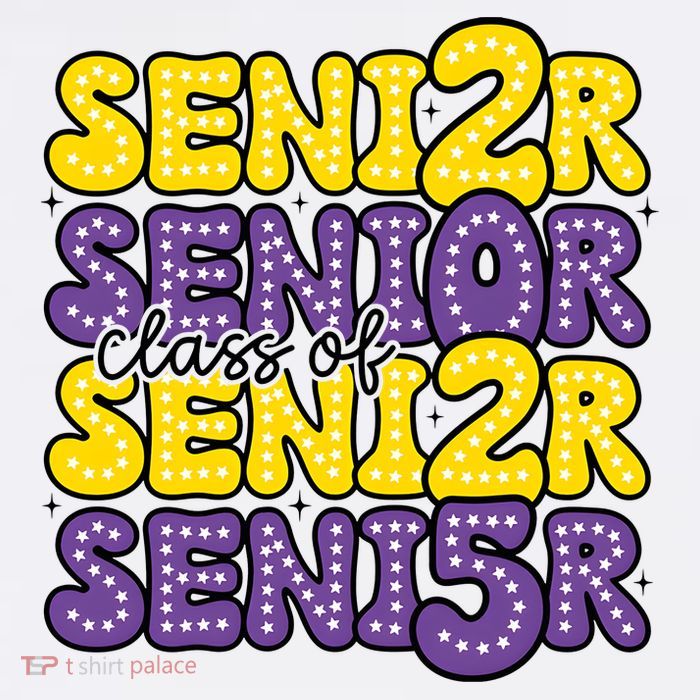 Senior 2025 Retro Graduation Class Of Senior Premium T-Shirt