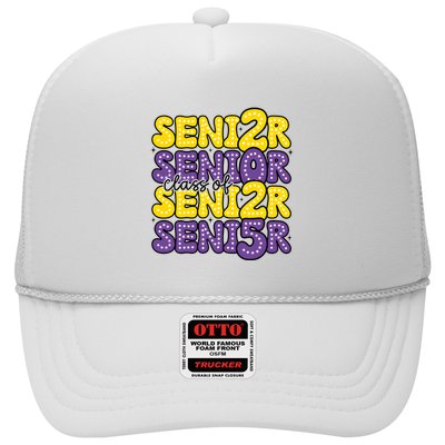 Senior 2025 Retro Graduation Class Of Senior Trucker Hat