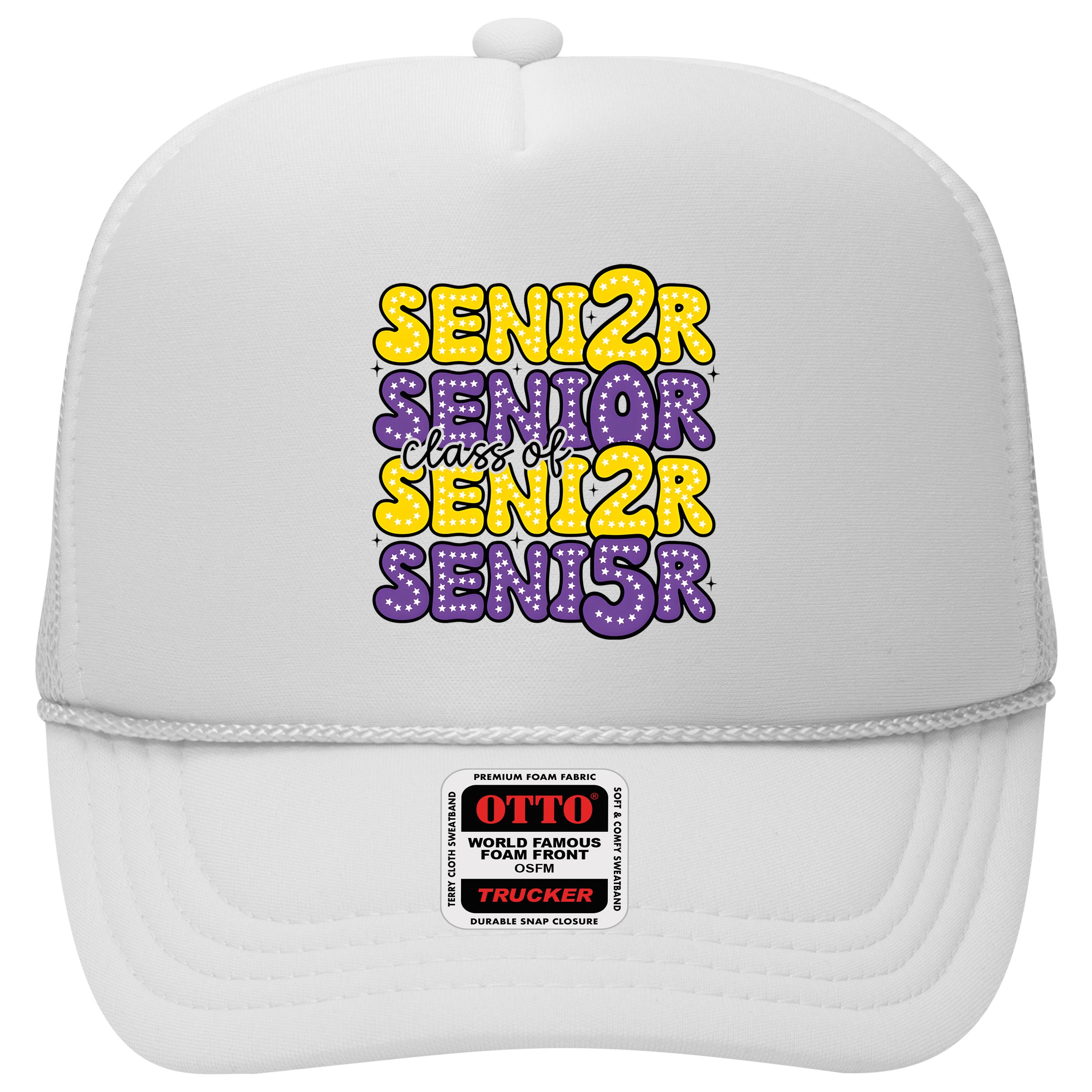 Senior 2025 Retro Graduation Class Of Senior Hat