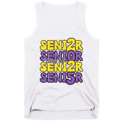 Senior 2025 Retro Graduation Class Of Senior Tank Top