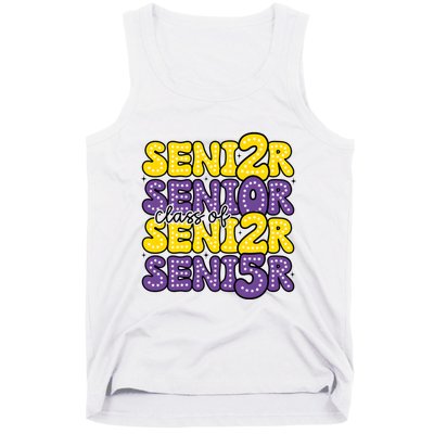 Senior 2025 Retro Graduation Class Of Senior Tank Top