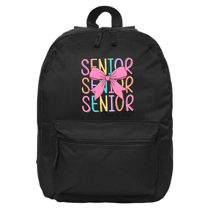Senior 2025 Retro Graduation Class Of 2025 16 in Basic Backpack