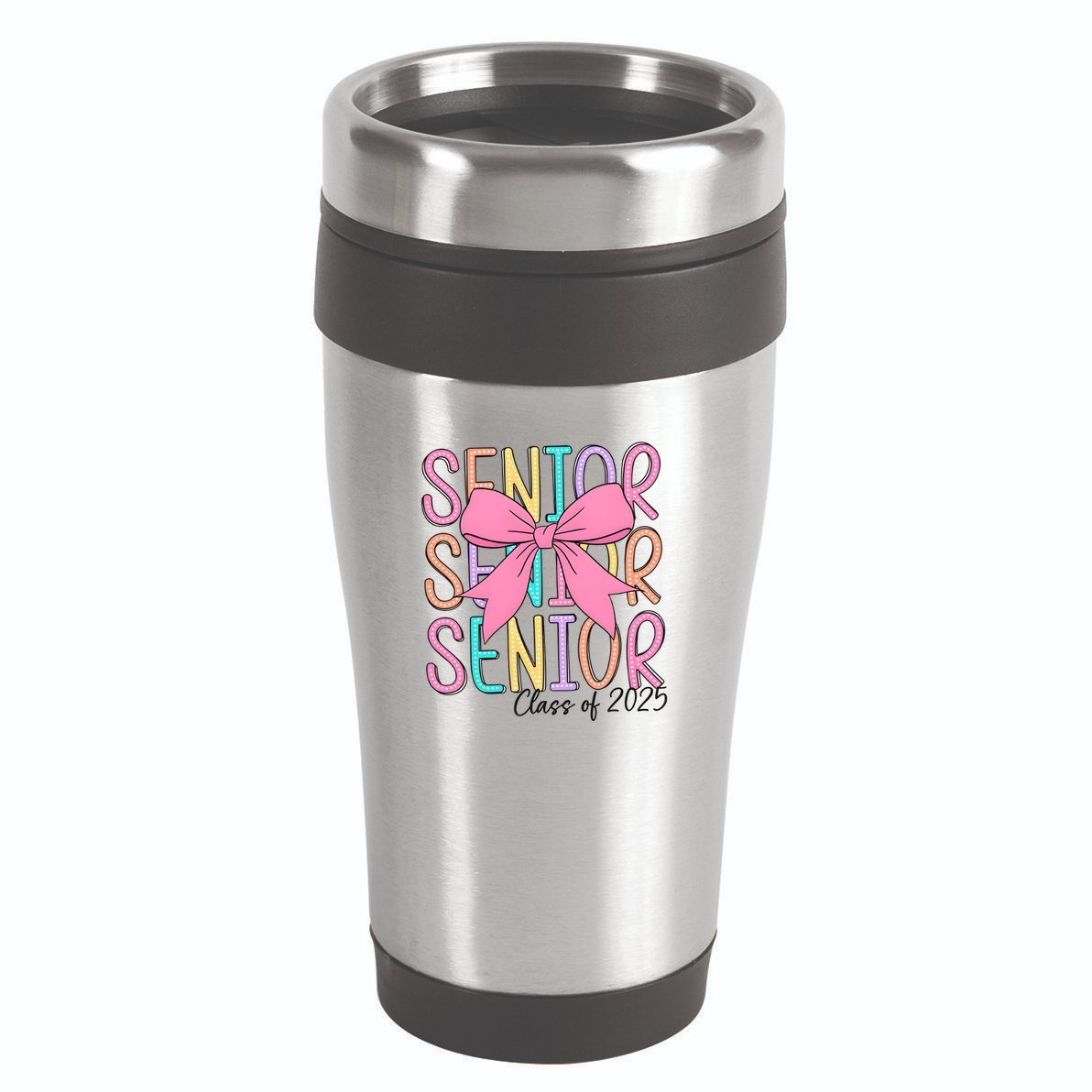 Senior 2025 Retro Graduation Class Of 2025 16oz Travel Tumbler