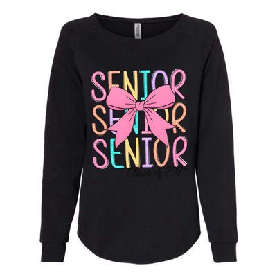 Senior 2025 Retro Graduation Class Of 2025 Womens California Wash Sweatshirt