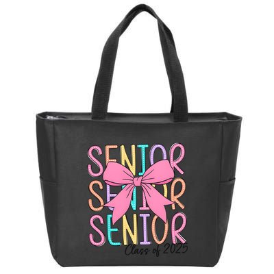 Senior 2025 Retro Graduation Class Of 2025 Zip Tote Bag