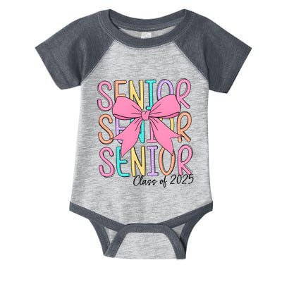 Senior 2025 Retro Graduation Class Of 2025 Infant Baby Jersey Bodysuit