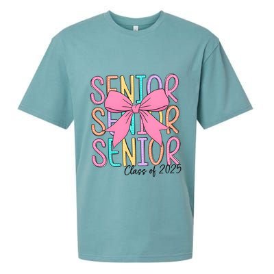 Senior 2025 Retro Graduation Class Of 2025 Sueded Cloud Jersey T-Shirt