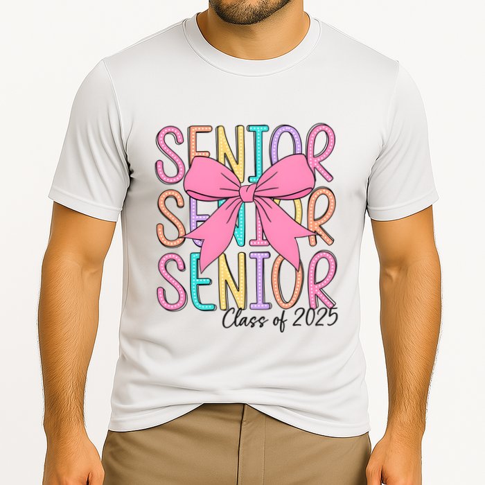 Senior 2025 Retro Graduation Class Of 2025 Cooling Performance Crew T-Shirt