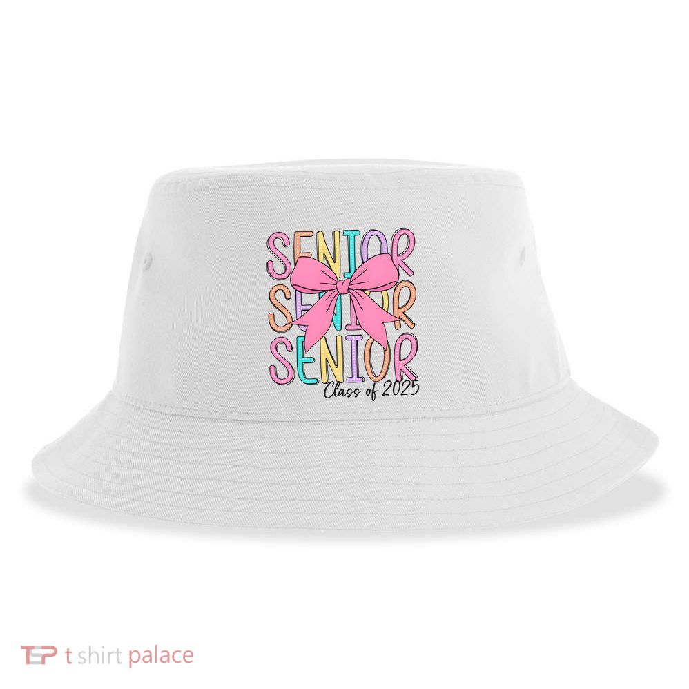 Senior 2025 Retro Graduation Class Of 2025 Sustainable Bucket Hat