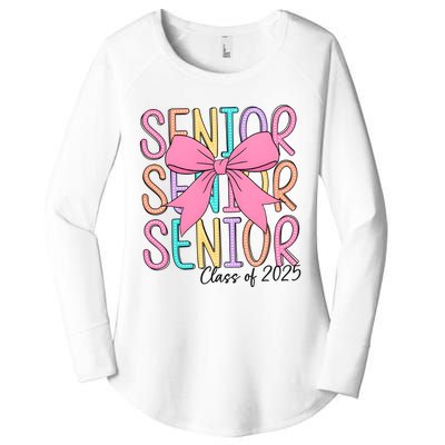 Senior 2025 Retro Graduation Class Of 2025 Women's Perfect Tri Tunic Long Sleeve Shirt