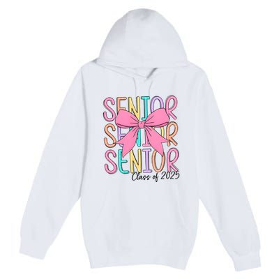 Senior 2025 Retro Graduation Class Of 2025 Premium Pullover Hoodie
