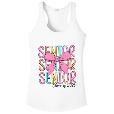 Senior 2025 Retro Graduation Class Of 2025 Ladies PosiCharge Competitor Racerback Tank