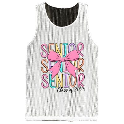 Senior 2025 Retro Graduation Class Of 2025 Mesh Reversible Basketball Jersey Tank