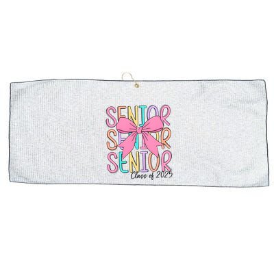 Senior 2025 Retro Graduation Class Of 2025 Large Microfiber Waffle Golf Towel