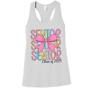 Senior 2025 Retro Graduation Class Of 2025 Women's Racerback Tank