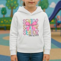 Senior 2025 Retro Graduation Class Of 2025 Kids Hoodie