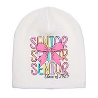 Senior 2025 Retro Graduation Class Of 2025 Short Acrylic Beanie