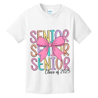 Senior 2025 Retro Graduation Class Of 2025 Kids T-Shirt