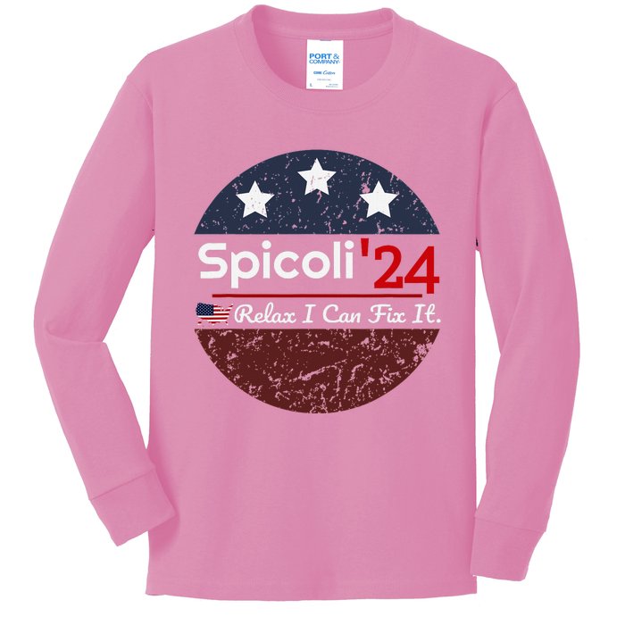 Spicoli 24 Relax I Can Fix It Kids Long Sleeve Shirt