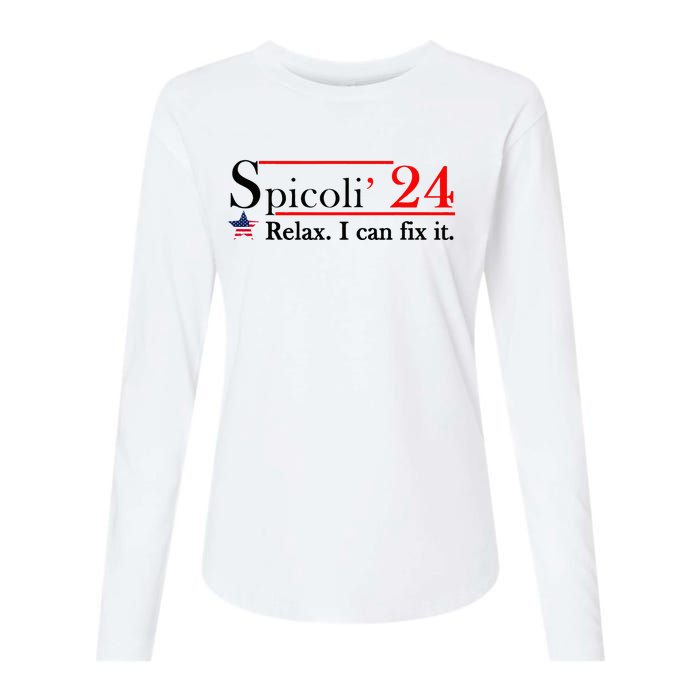 Spicoli 2024 Relax I Can Fix It Womens Cotton Relaxed Long Sleeve T-Shirt