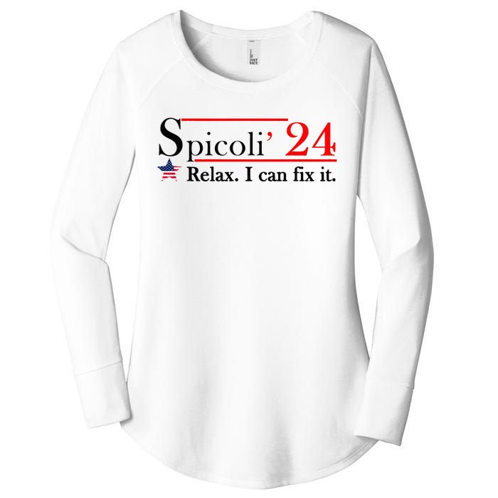 Spicoli 2024 Relax I Can Fix It Women's Perfect Tri Tunic Long Sleeve Shirt