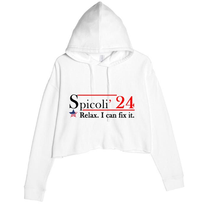 Spicoli 2024 Relax I Can Fix It Crop Fleece Hoodie