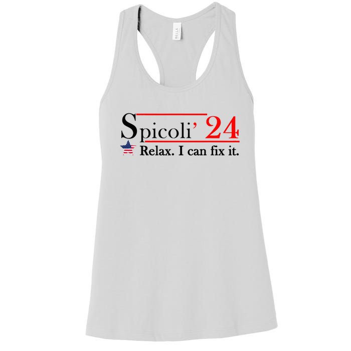 Spicoli 2024 Relax I Can Fix It Women's Racerback Tank