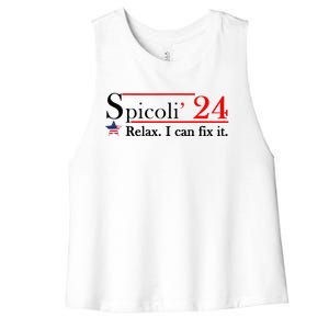 Spicoli 2024 Relax I Can Fix It Women's Racerback Cropped Tank