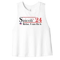 Spicoli 2024 Relax I Can Fix It Women's Racerback Cropped Tank