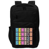 Senior 2025 Retro Checkered Impact Tech Backpack