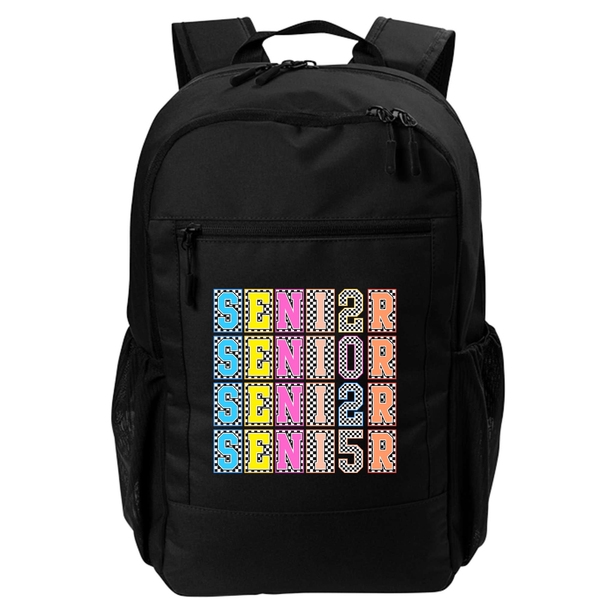Senior 2025 Retro Checkered Backpack